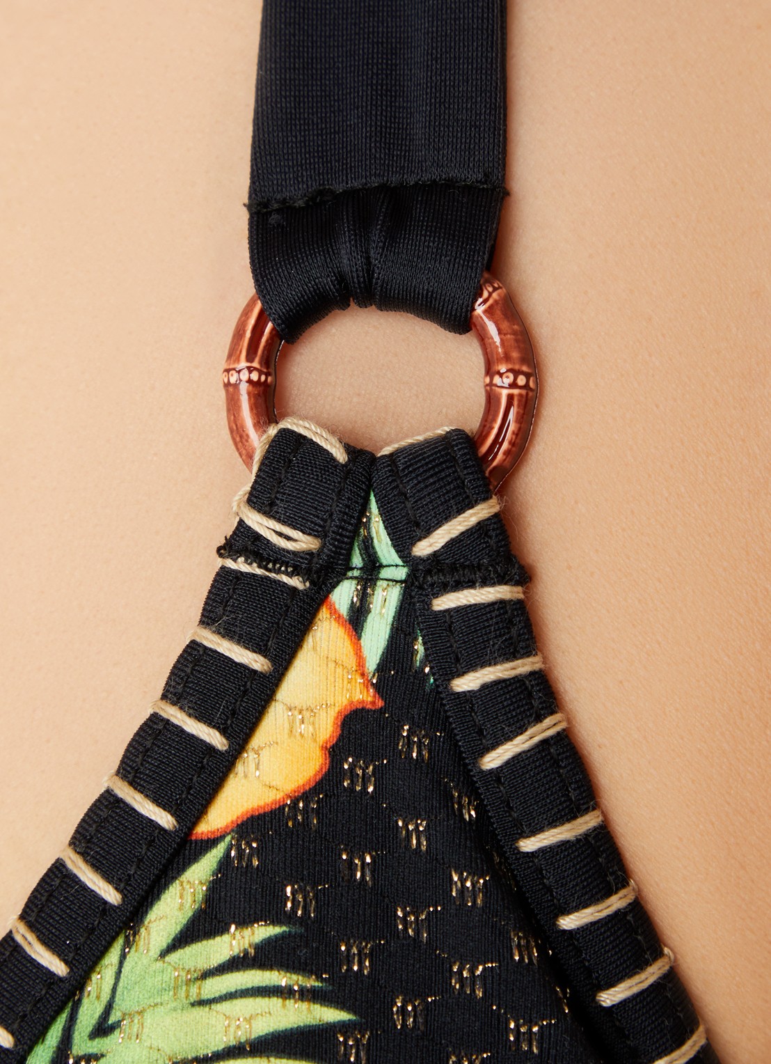 Banana Moon Likosima Nightwater bikiniset met print - detail 3 zwart