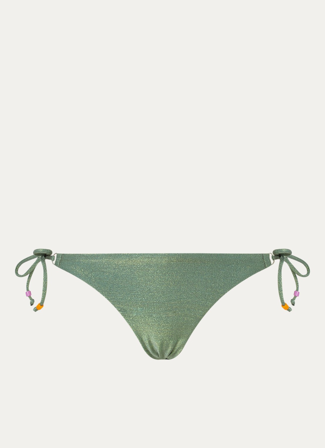 Banana Moon Lina brazilian bikinislip met lurex - voorkant 4 groen
