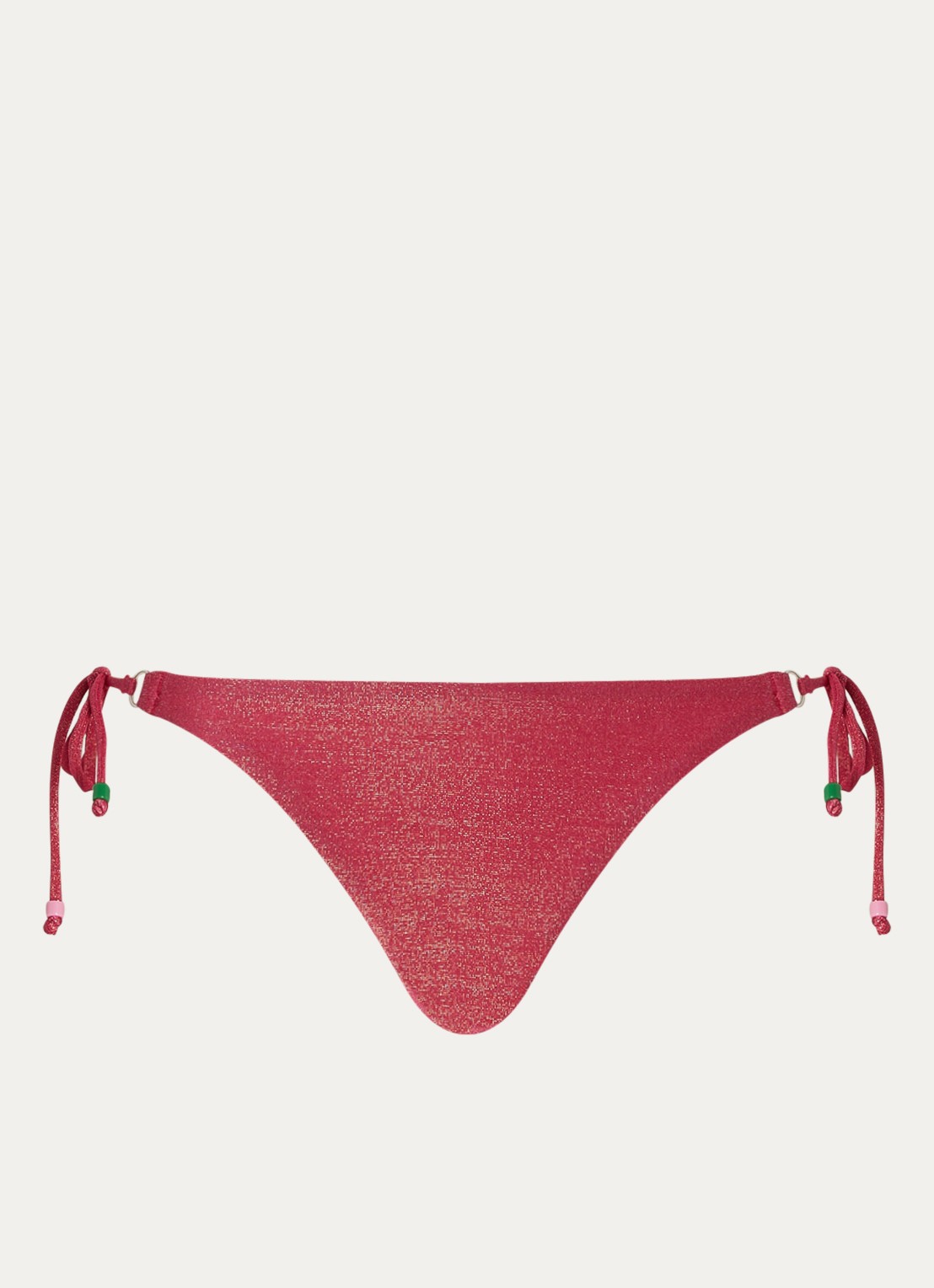 Banana Moon Lina brazilian bikinislip met lurex - voorkant fuchsia