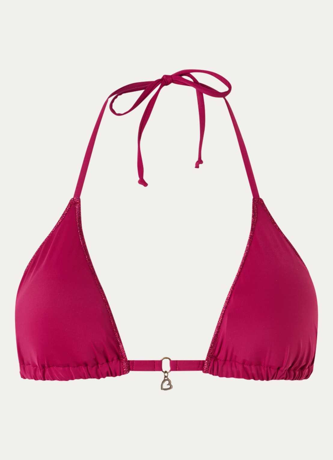 Banana Moon Mundo Flashsun triangel bikinitop met lurex - voorkant 4 bordeauxrood