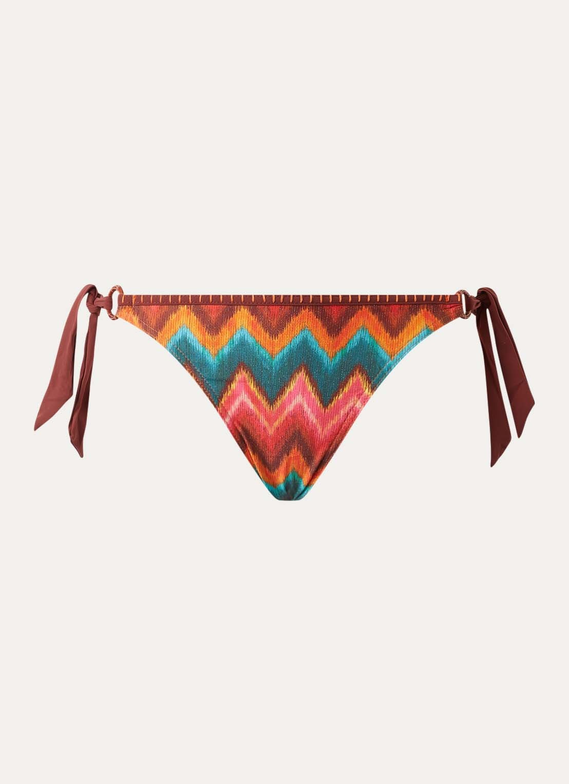 Banana Moon Sima Nalika bikinislip met grafische print - voorkant 4 oranjerood