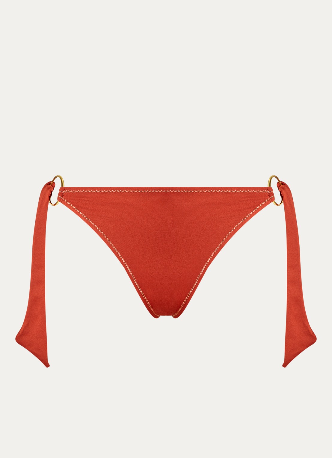 Banana Moon Takia bikinislip met lurex - voorkant 3 roodbruin
