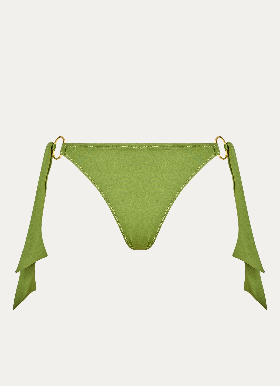 Banana Moon Takia bikinislip met lurex - voorkant legergroen