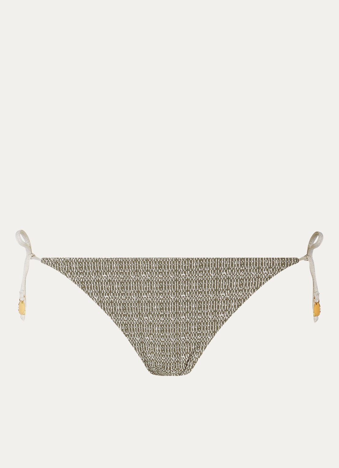Banana Moon Tosca Kandaro brazilian bikinislip met lurex - voorkant 4 bronsgroen