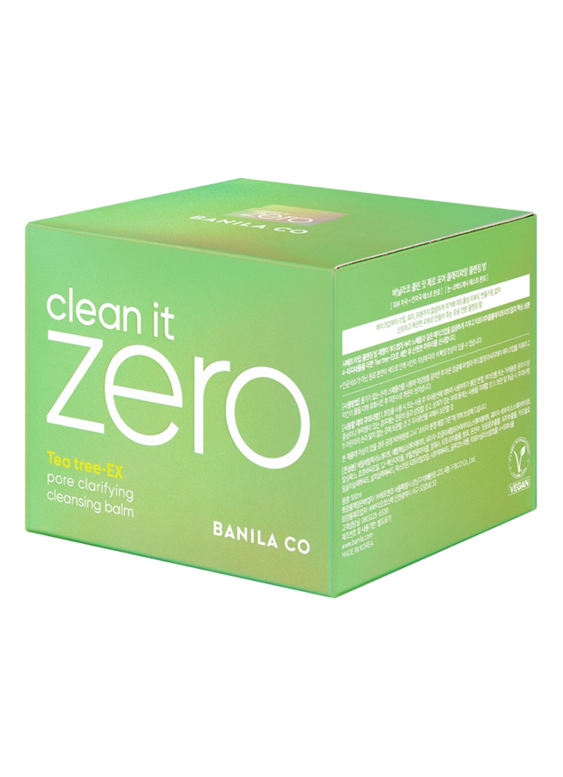 Banila Co Clean It Zero Tea Tree Cleansing Balm - reinigingsbalsem - voorkant 3 undefined