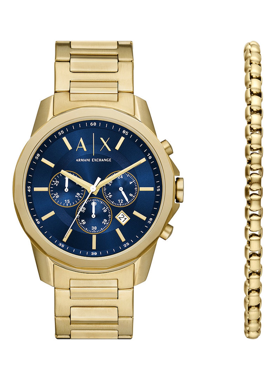 Banks horloge en armband set van 2 AX7151SET - voorkant 5 goud