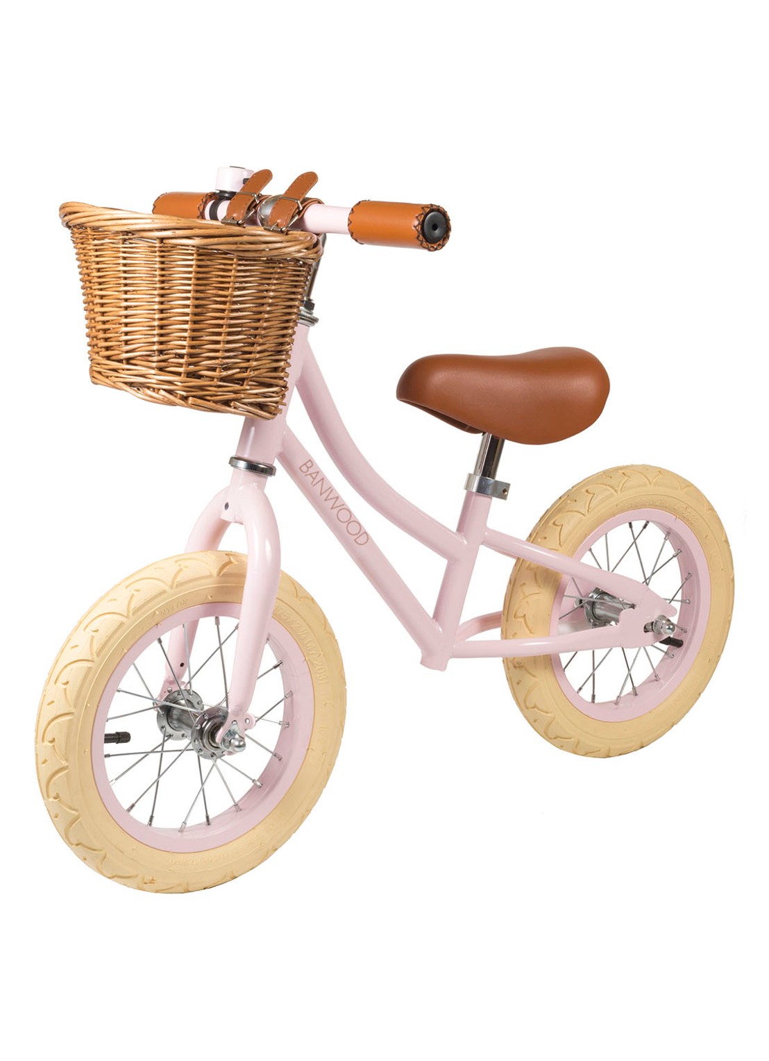 Banwood First go loopfiets - achterkant 3 lichtroze