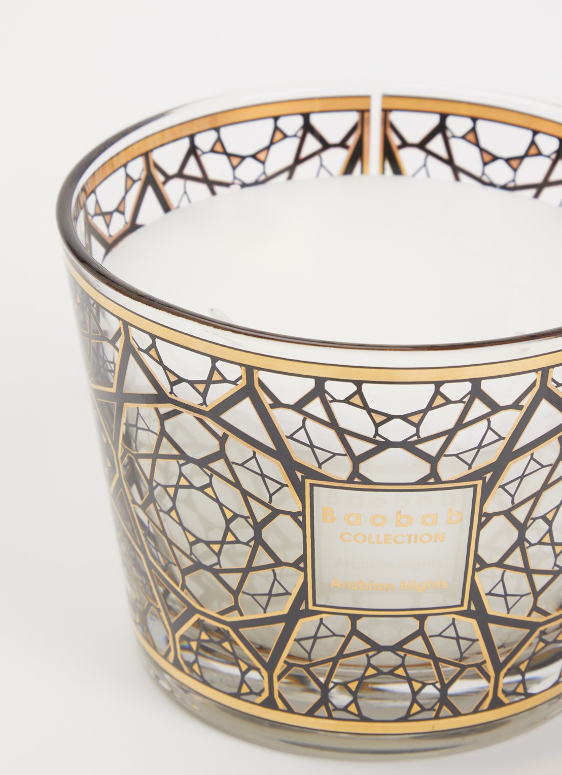 Baobab Collection Arabian Nights Max 10 geurkaars  - voorkant 2 goud