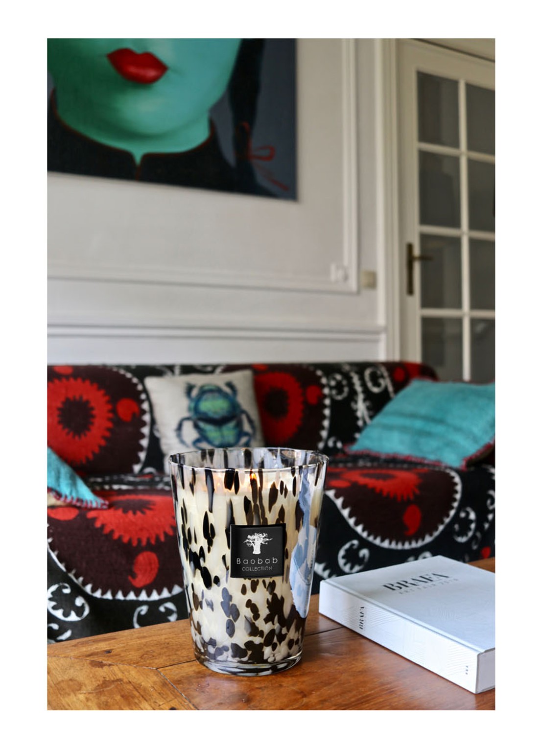 Baobab Collection Black Pearls Max 24 geurkaars 3 kg - voorkant 4 zwart
