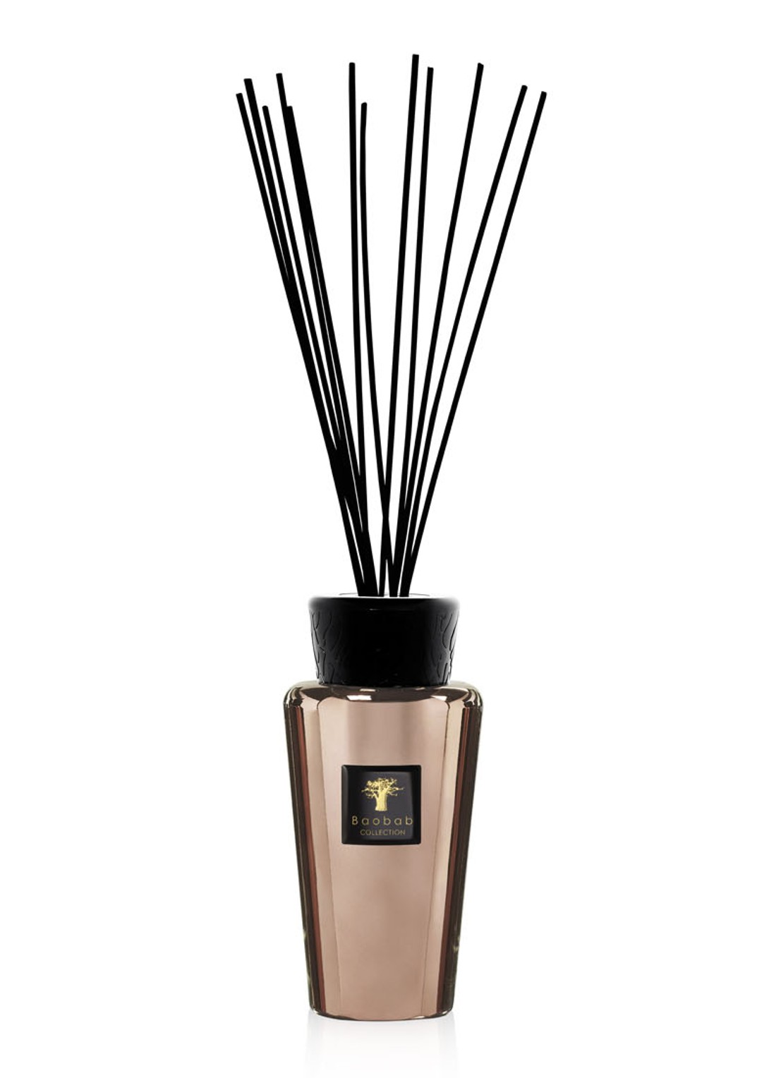 Baobab Collection Les Exclusives Cyprium geurstokjes 500 ml - voorkant koper