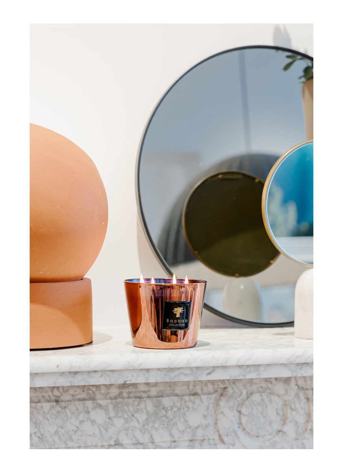 Baobab Collection Les Exclusives Cyprium Max 10 geurkaars 500 gram - voorkant 2 koper