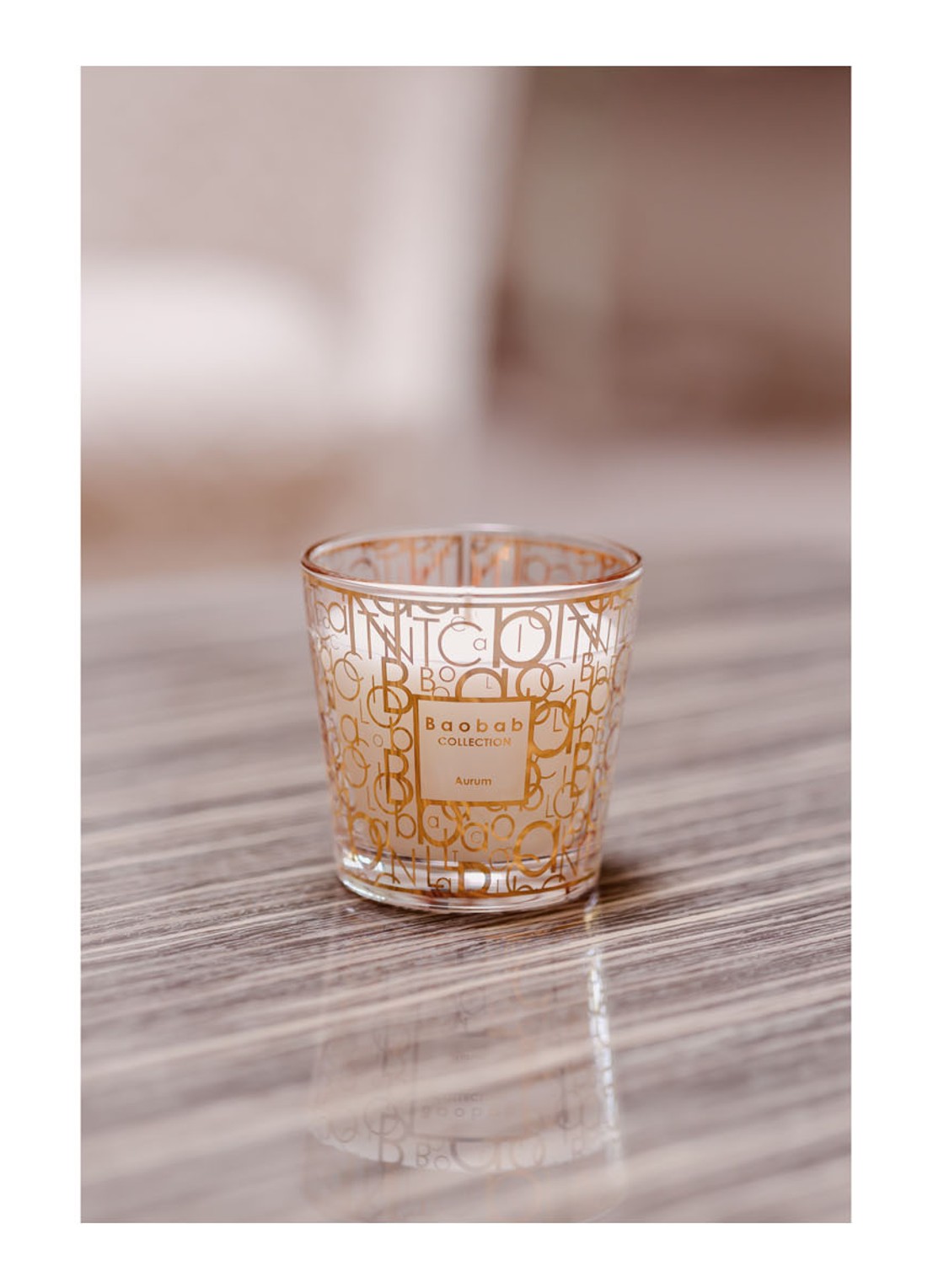 Baobab Collection My First Baobab Aurum geurkaars 190 gram - voorkant 2 goud