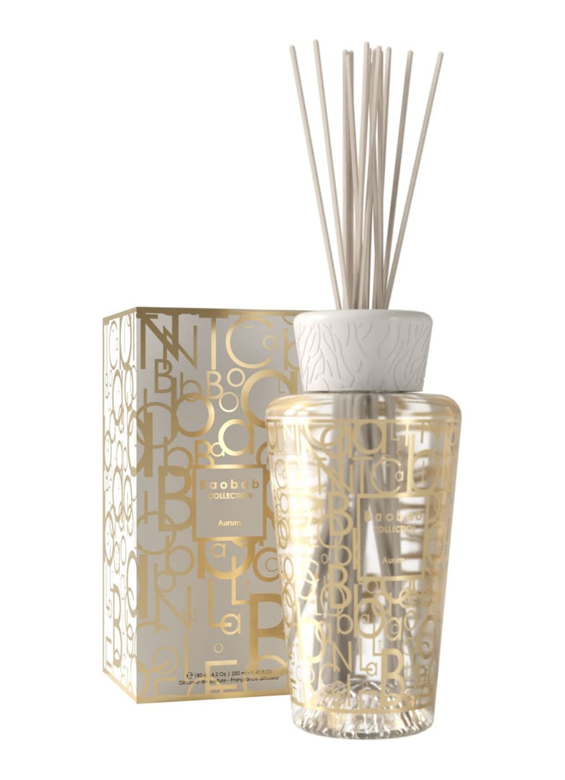 Baobab Collection My First Baobab Aurum geurstokjes 250 ml - voorkant 3 goud