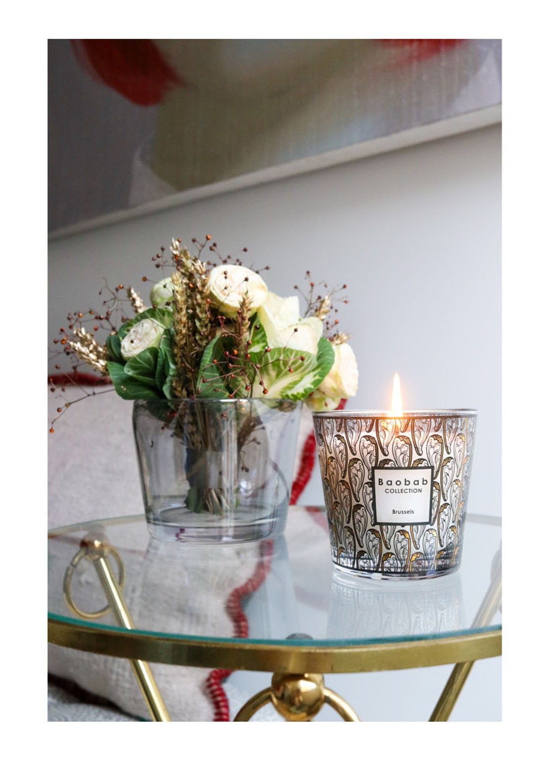 Baobab Collection My First Baobab Brussels geurkaars 190 gram - voorkant 2 zwart