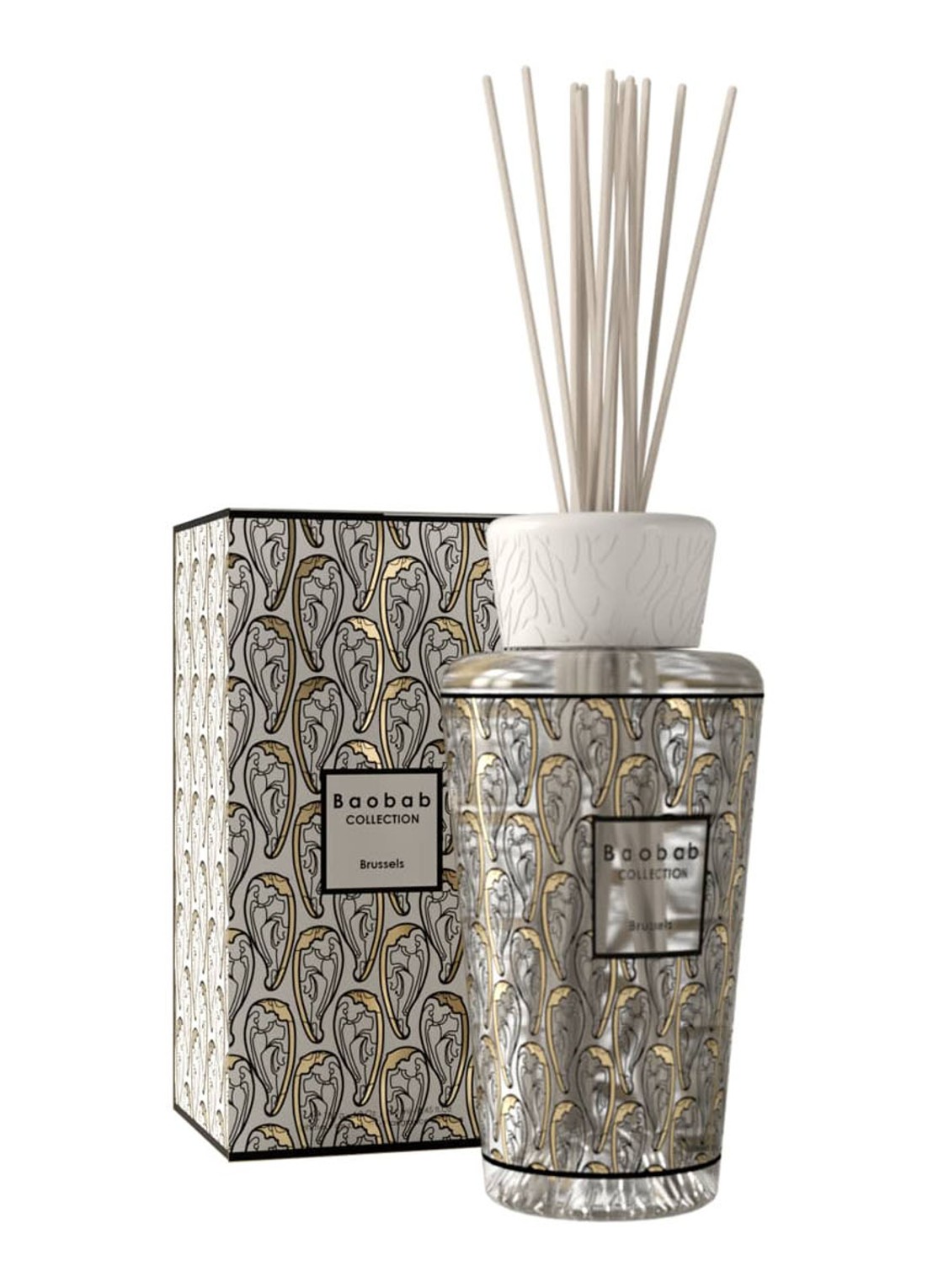 Baobab Collection My First Baobab Brussels geurstokjes 250 ml - voorkant 2 goud