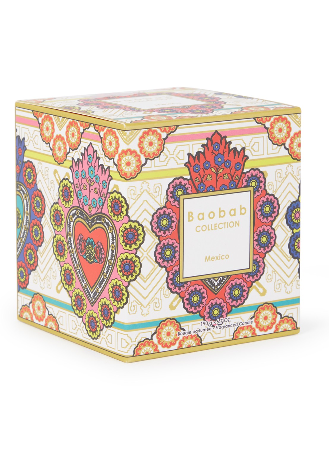 Baobab Collection My First Baobab Mexico geurkaars 190 gram - voorkant multicolor