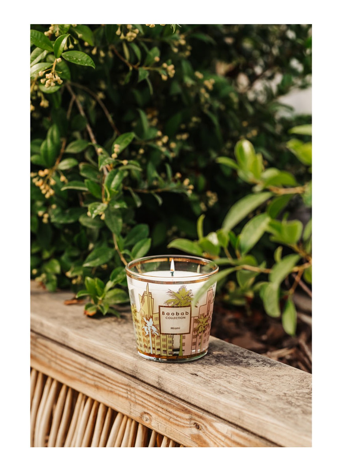 Baobab Collection My First Baobab Miami geurkaars 190 gram - voorkant 2 goud