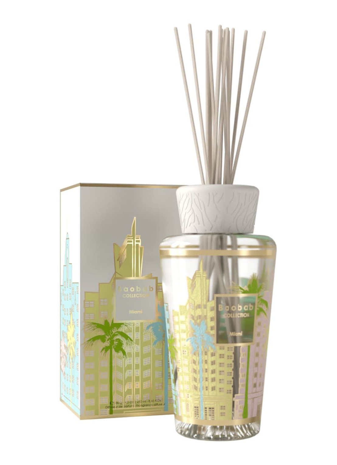 Baobab Collection My First Baobab Miami geurstokjes 250 ml - voorkant 2 undefined