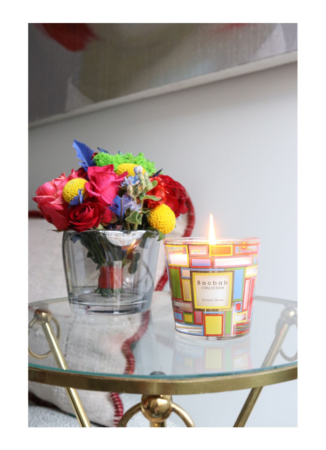 Baobab Collection My First Baobab Ocean Drive geurkaars 190 gram - detail 3 geel