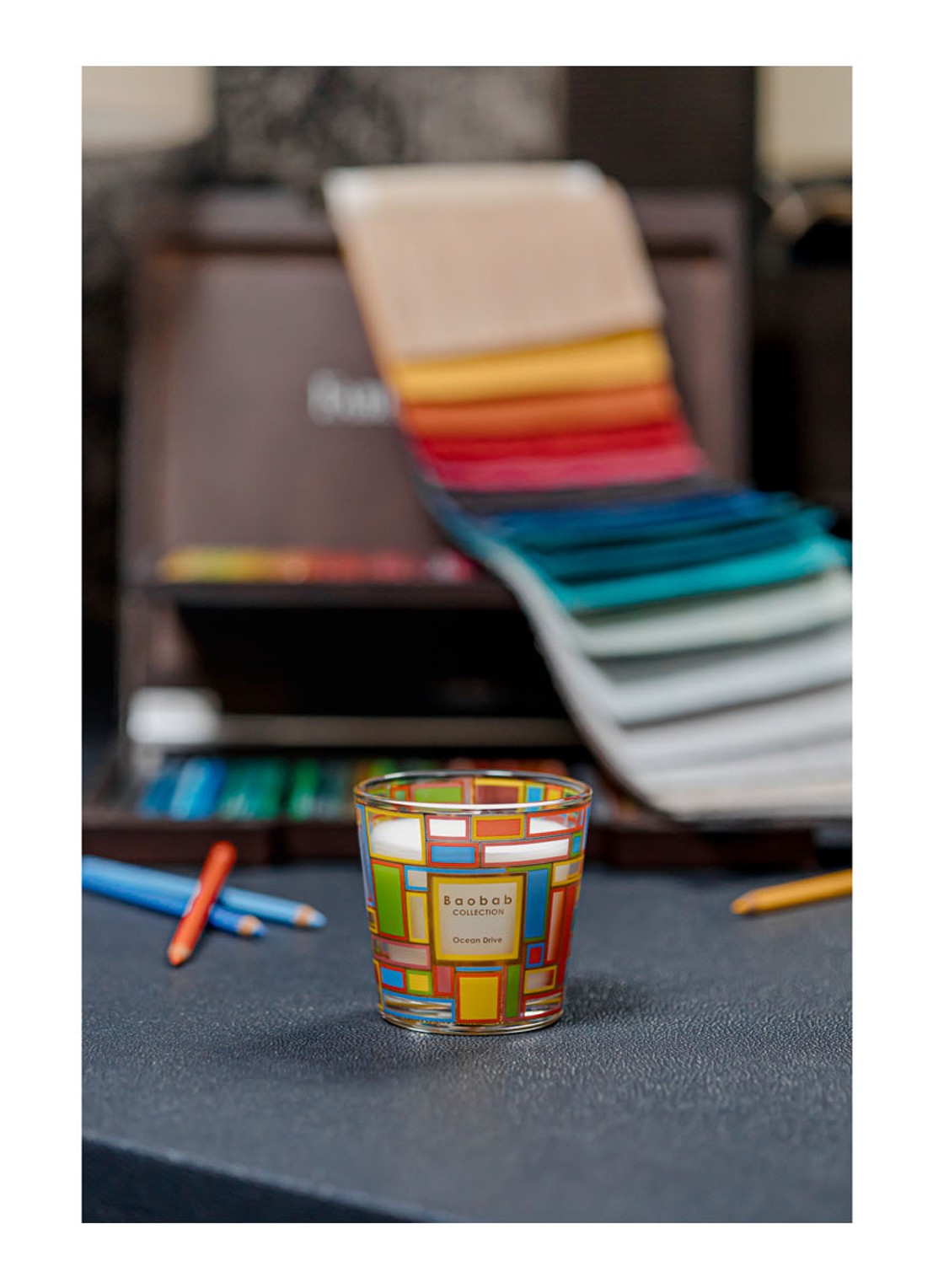 Baobab Collection My First Baobab Ocean Drive geurkaars 190 gram - voorkant 2 geel