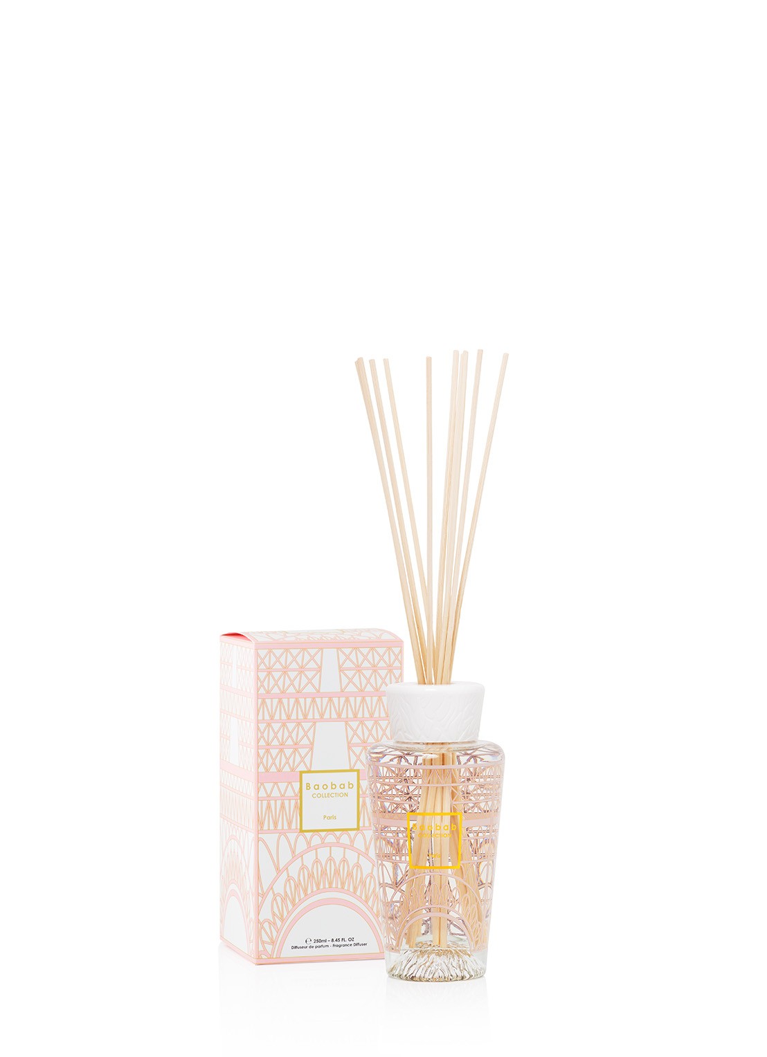 Baobab Collection My First Baobab Paris geurstokjes 250 ml - voorkant 2 oudroze