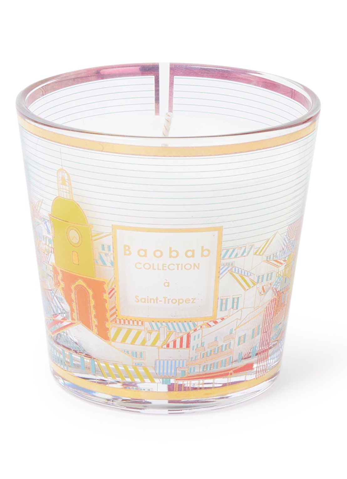 Baobab Collection My First Baobab Saint-Tropez geurkaars 190 gram - voorkant 2 goud