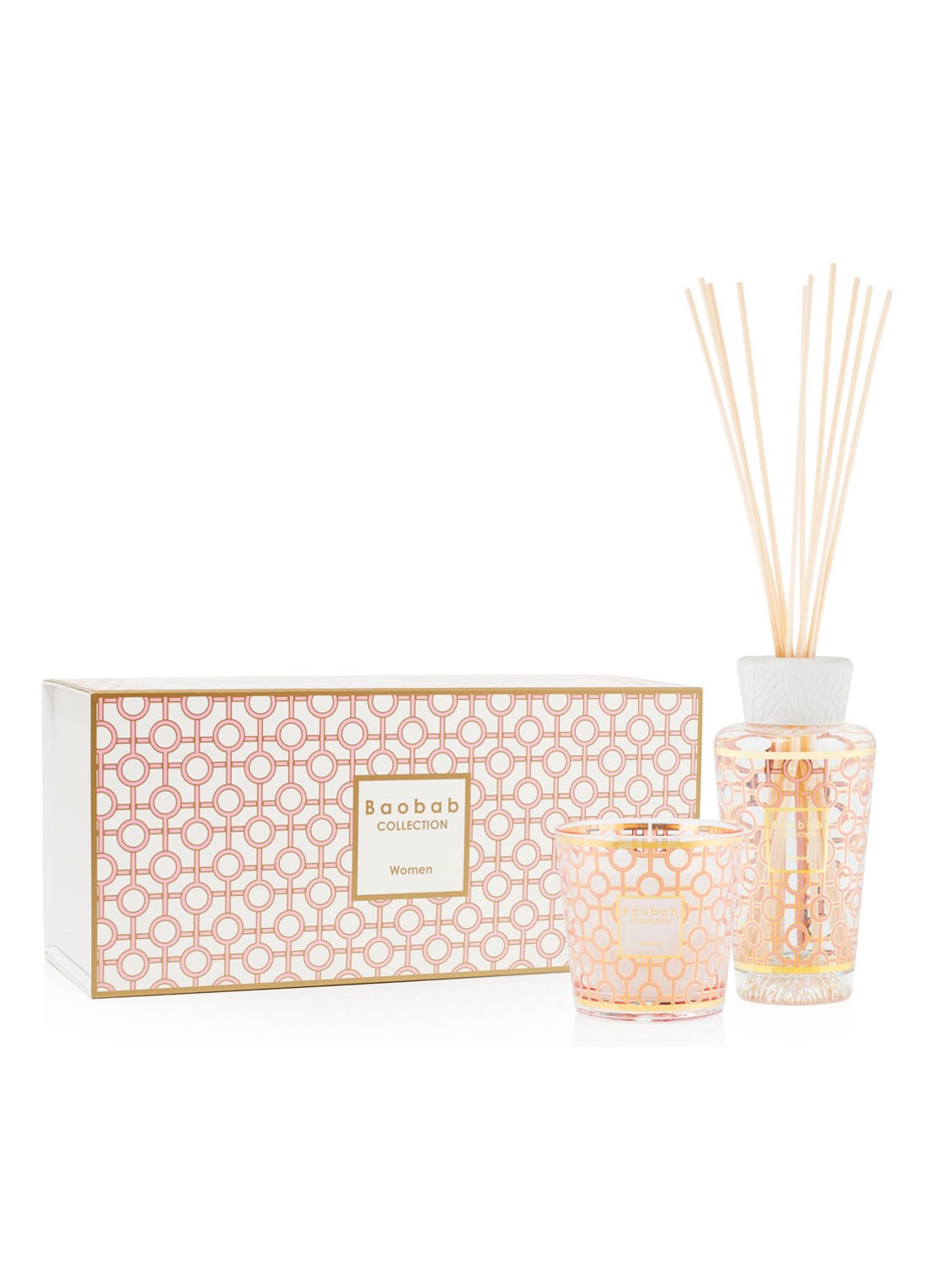 Baobab Collection My First Baobab Woman giftbox - huisparfum set - voorkant lichtroze