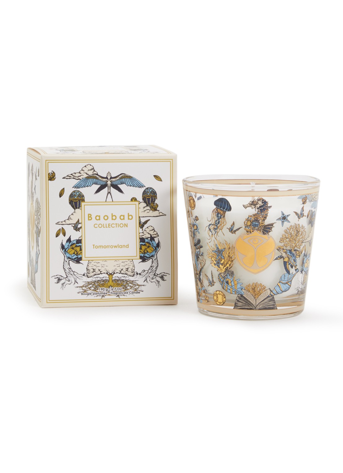 Baobab Collection My First Max 8 geurkaars  - voorkant blauw