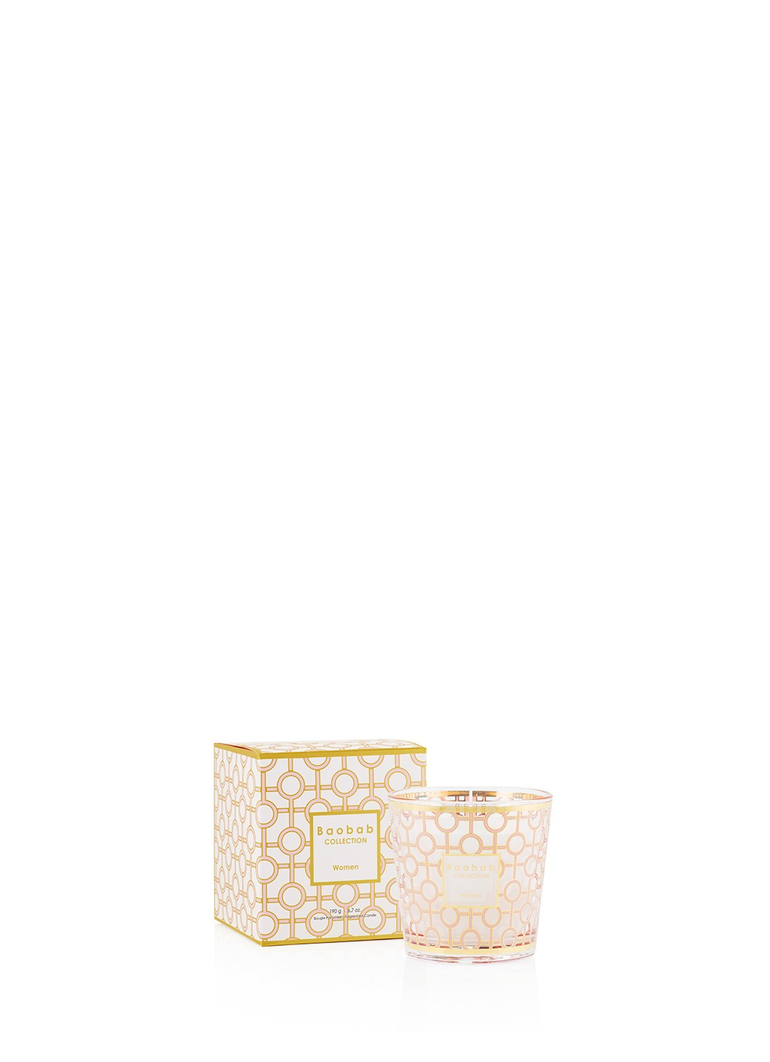 Baobab Collection My Firt Baobab Women geurkaars 190 gram - voorkant roze