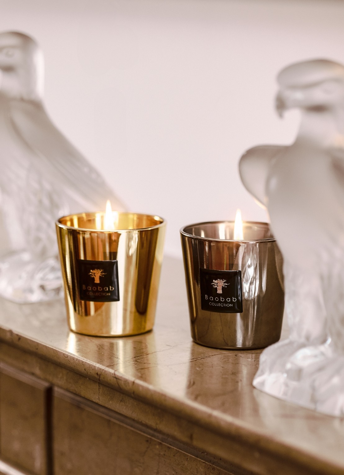 Baobab Collection Platinum en Aurum geurkaars set van 2 - voorkant 2 undefined
