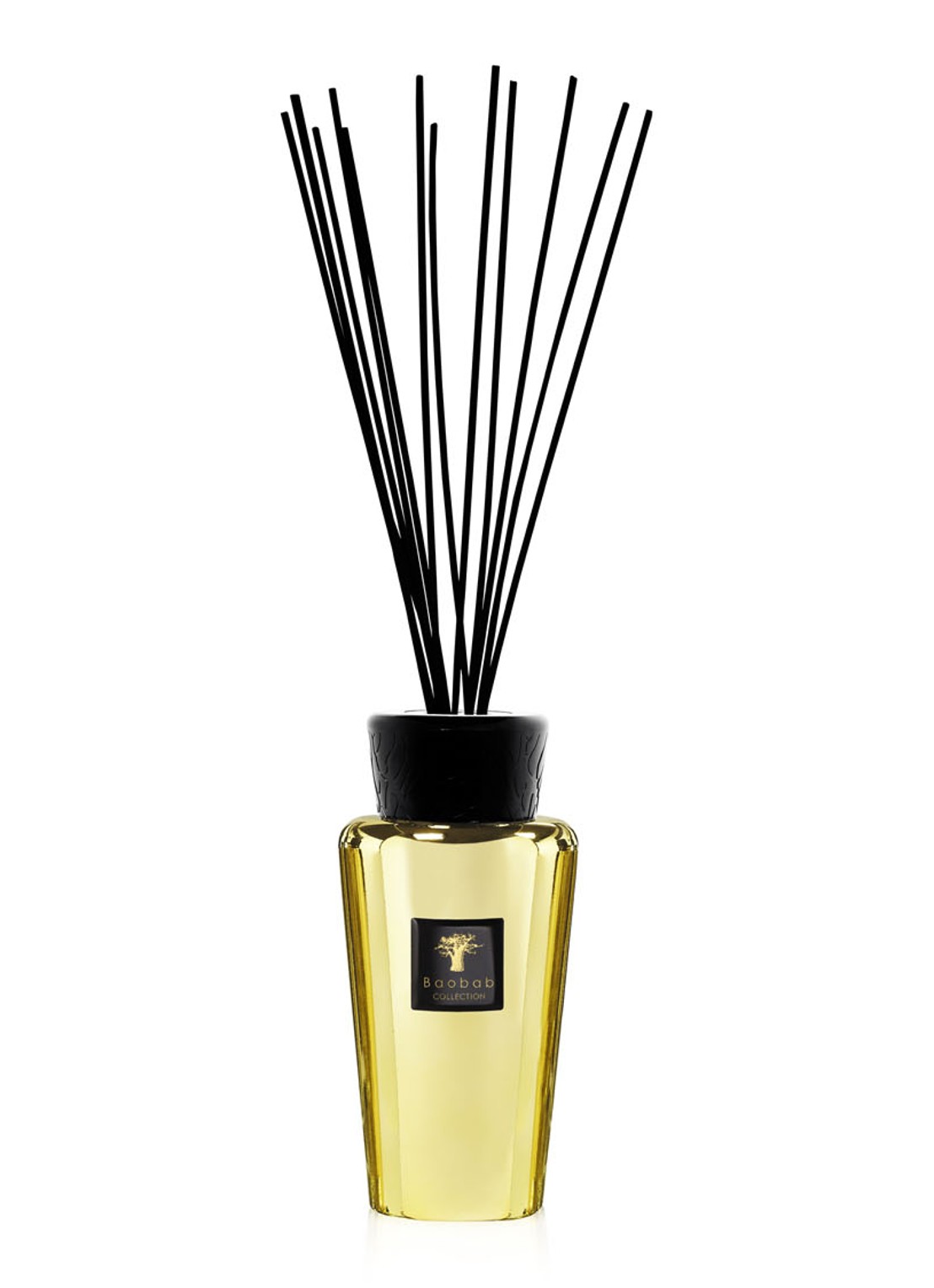 Baobab Collection Platinum Exclusive Aurum diffuser 500 ml - voorkant goud