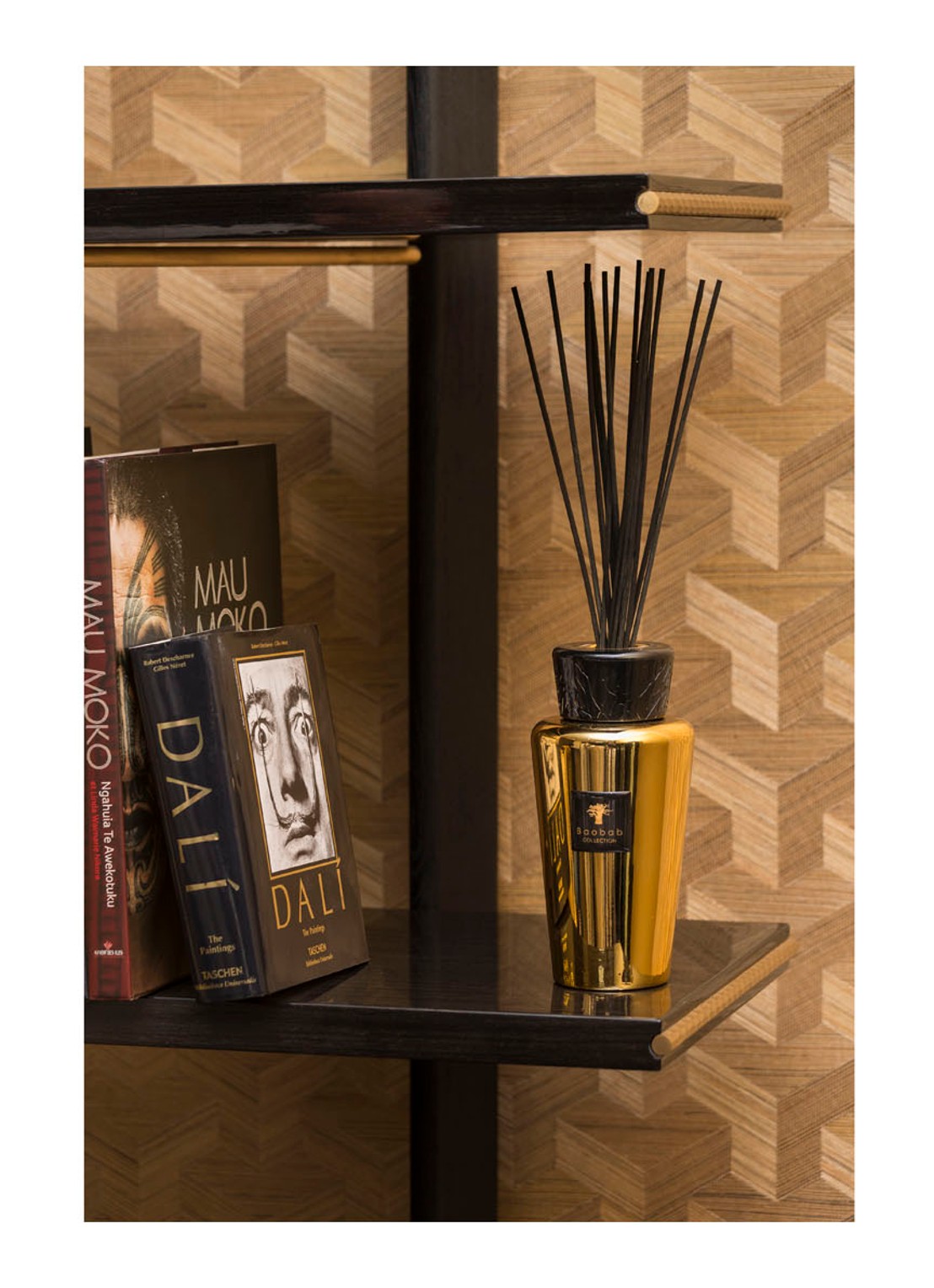 Baobab Collection Platinum Exclusive Aurum diffuser 500 ml - voorkant 2 goud