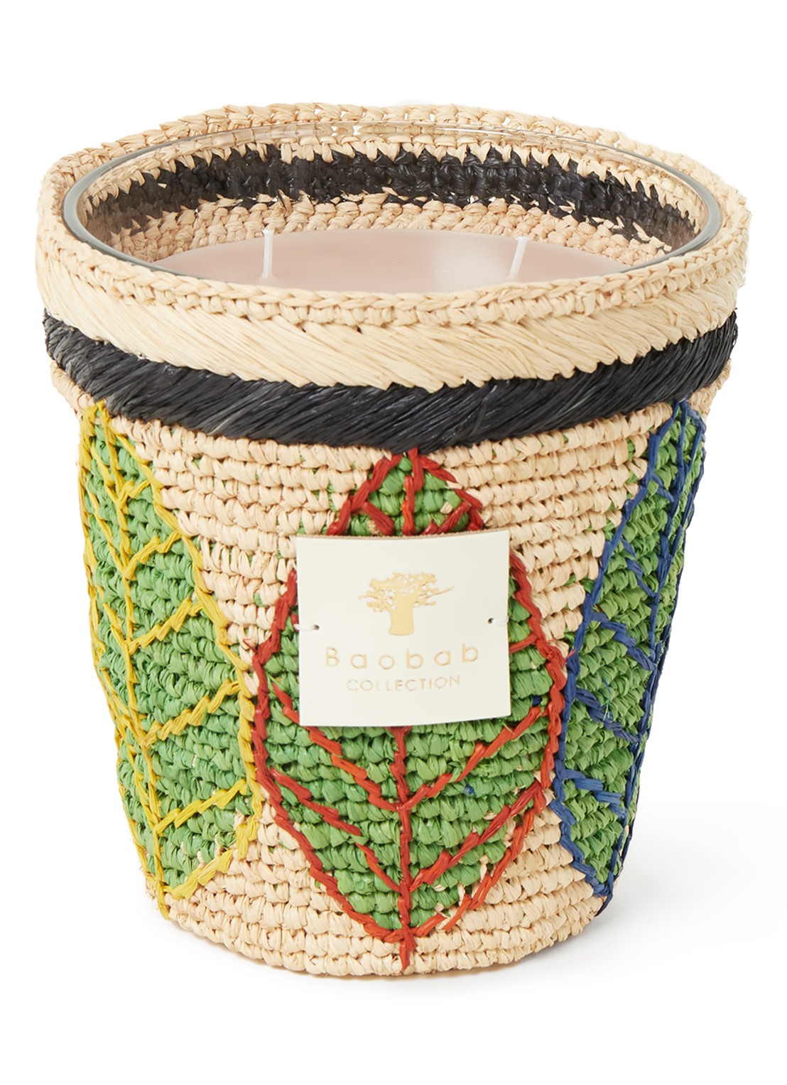 Baobab Collection Ravintsara Lamba geurkaars 1,1 kg - voorkant beige