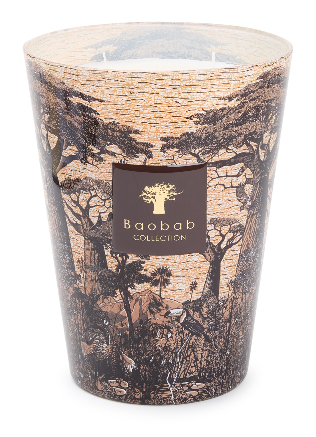Baobab Collection Sacred Trees Mankono geurkaars 3 kg - voorkant bruin