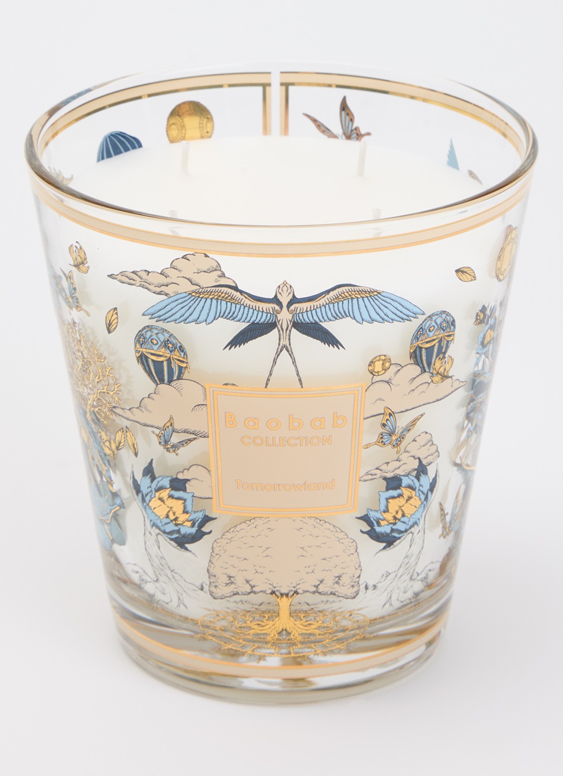Baobab Collection Tomorrowland geurkaars 2,2 kg - voorkant 2 transparant