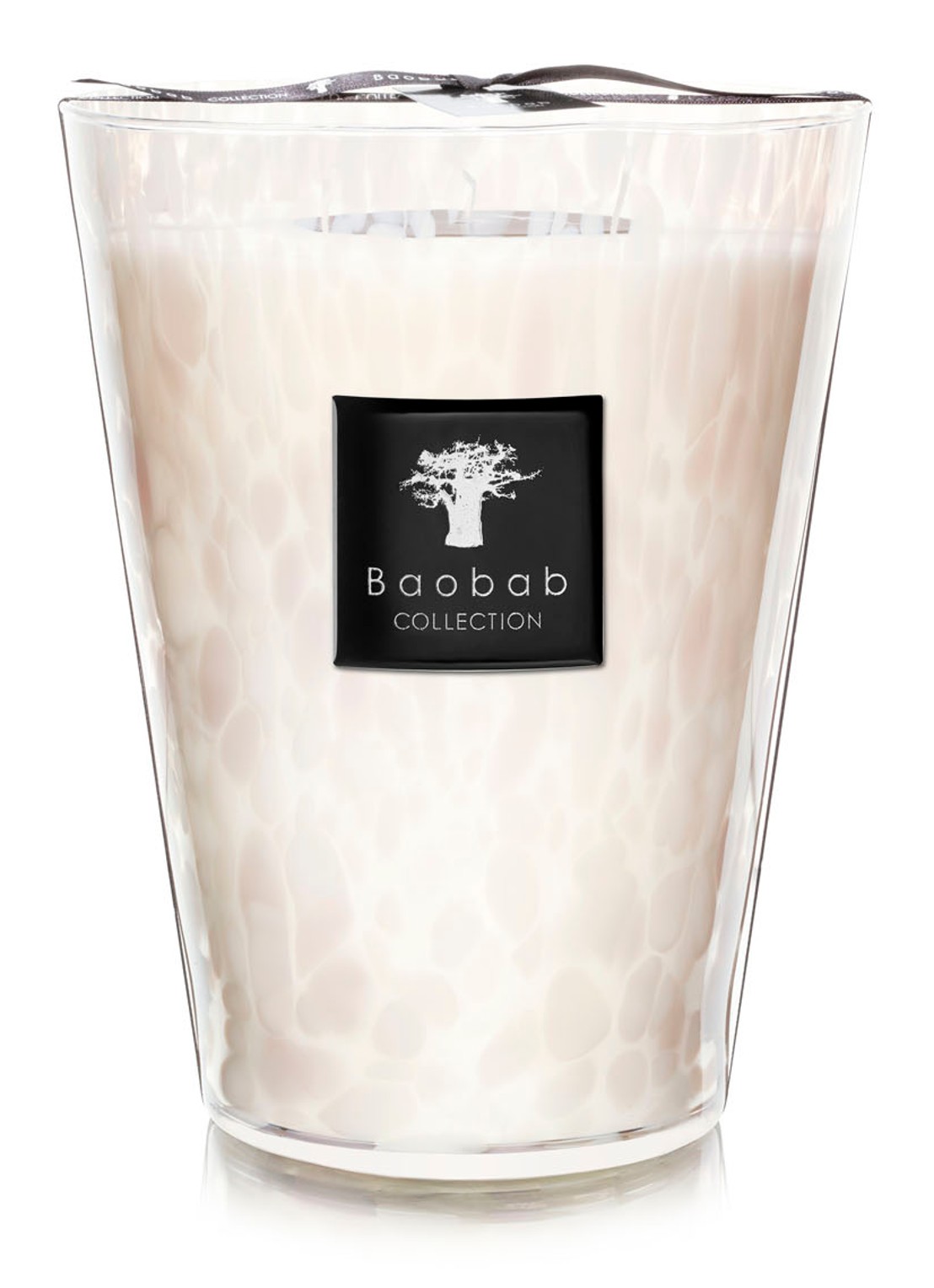 Baobab Collection White Pearls Max 24 geurkaars 3 kg - voorkant 2 creme