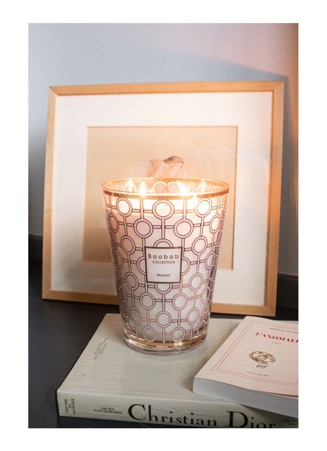 Baobab Collection Women Max 24 geurkaars 3 kg - voorkant 2 roze