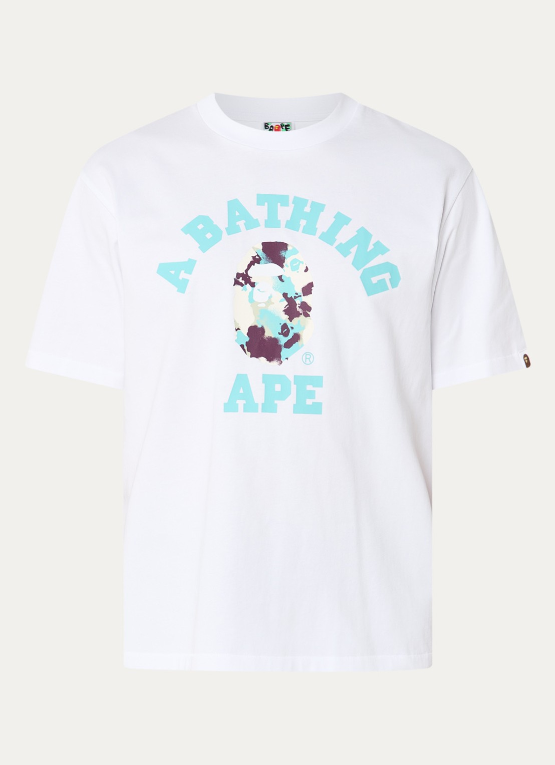 Bape T-shirt met logoprint - voorkant 2 wit