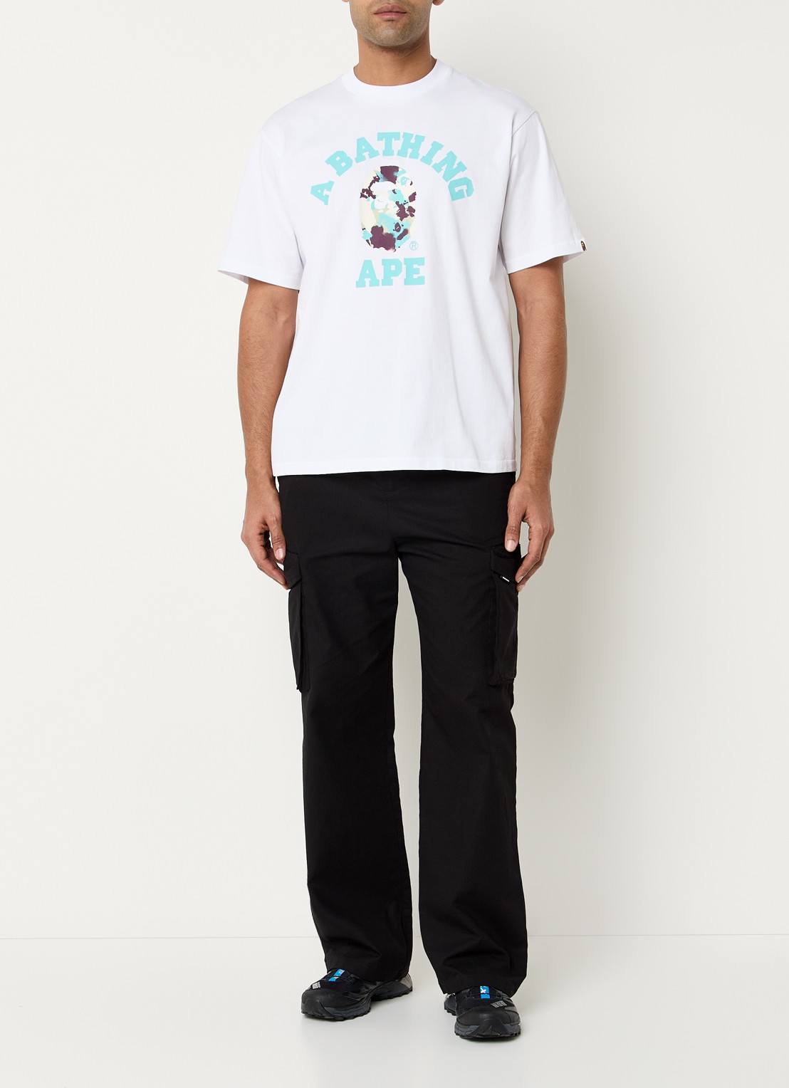 Bape T-shirt met logoprint - voorkant 3 wit