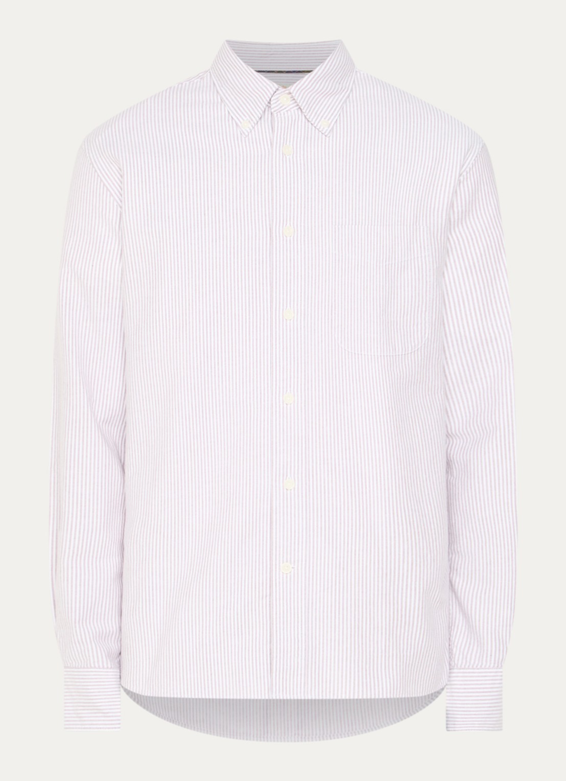 Barbour Authentic regular fit overhemd met streepprint - voorkant 2 rood