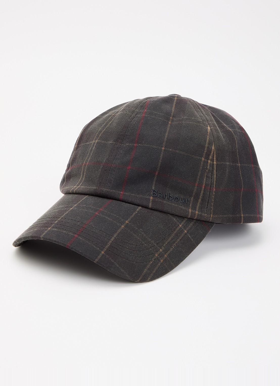 Barbour Hayden tartan pet met ruitdessin  - voorkant 2 groen