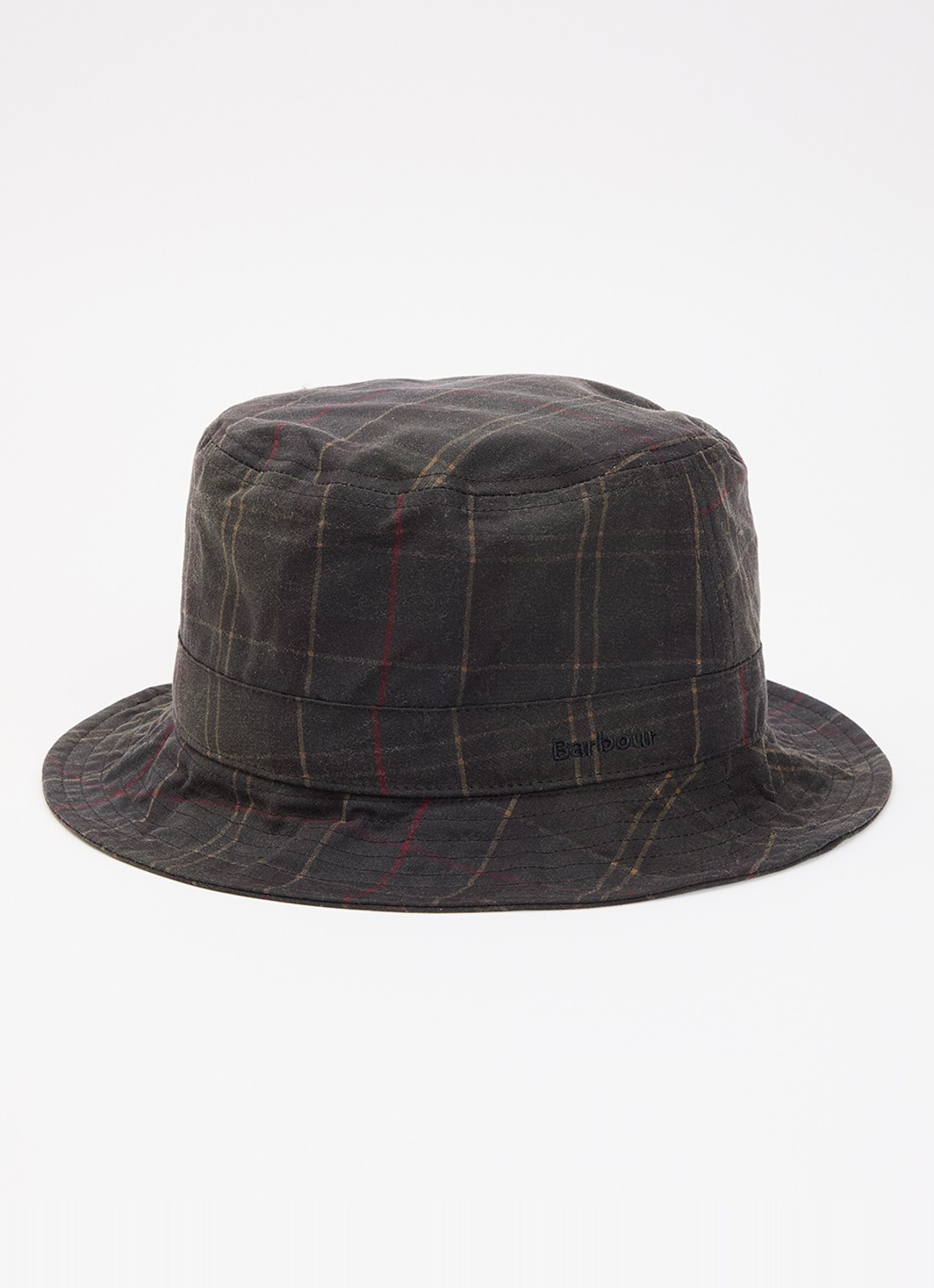 Barbour Haydon tartan bucket hoed met ruitdessin  - voorkant 2 groen