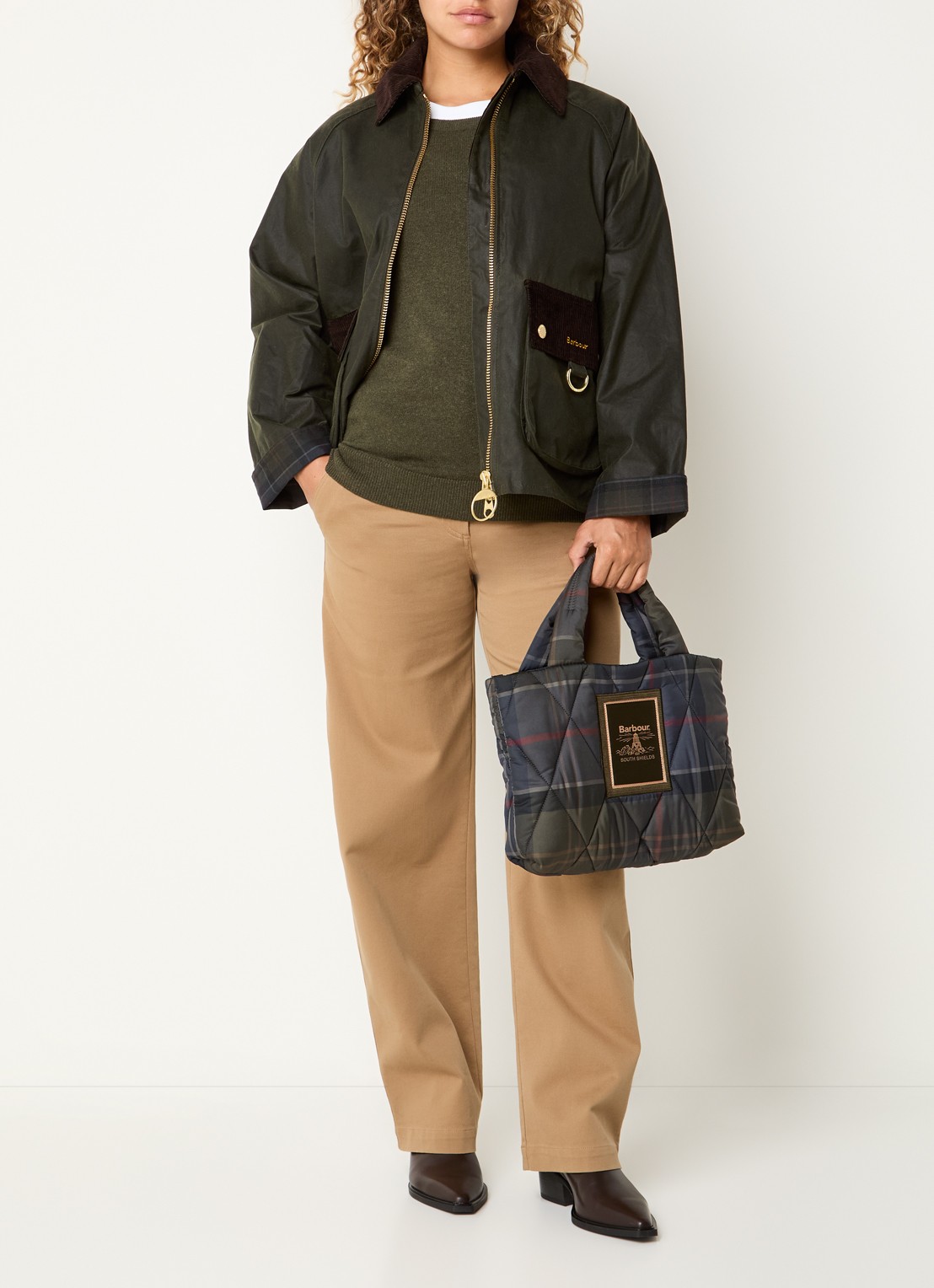 Barbour Jack met capuchon - voorkant 4 donkerblauw