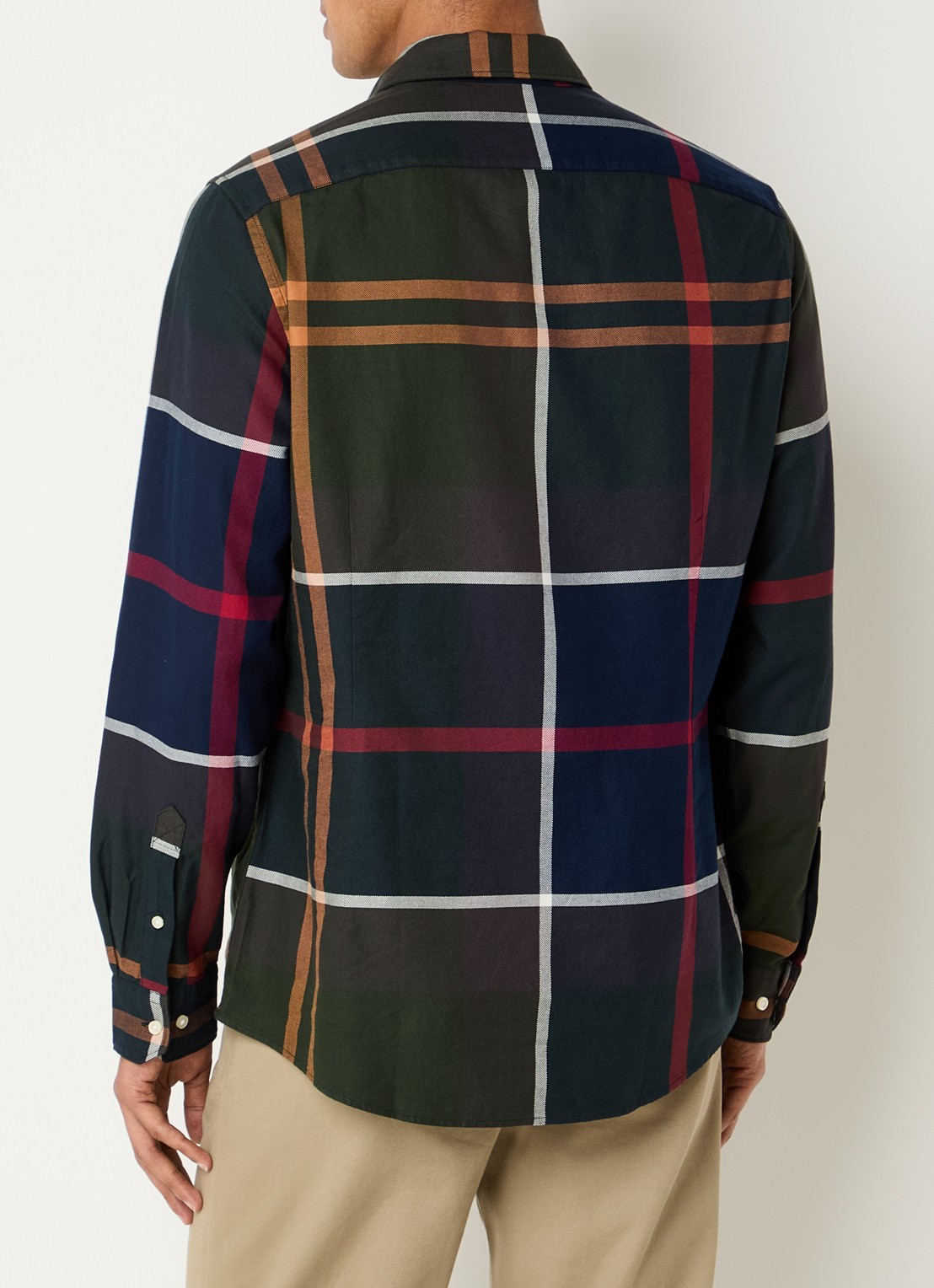 Barbour Overhemd met ruitdessin - achterkant 4 groen