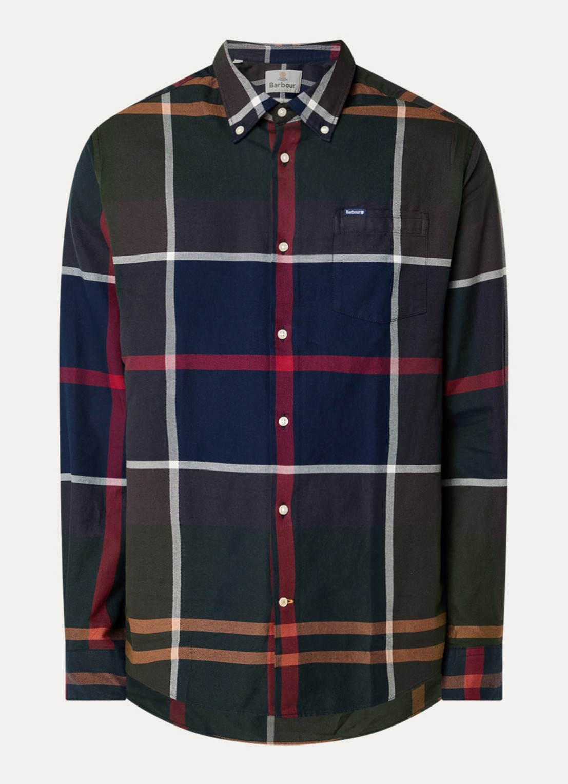 Barbour Overhemd met ruitdessin - voorkant groen