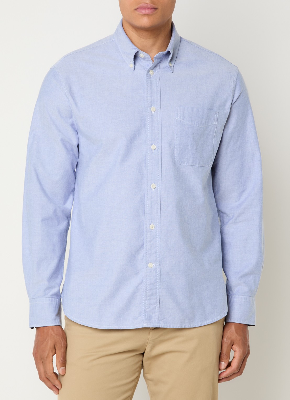 Barbour Regular fit overhemd met kraag - detail 4 blauw