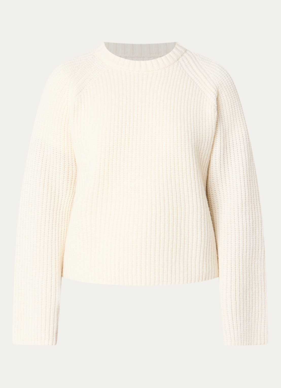 Barbour Renata grofgebreide trui - voorkant 2 beige