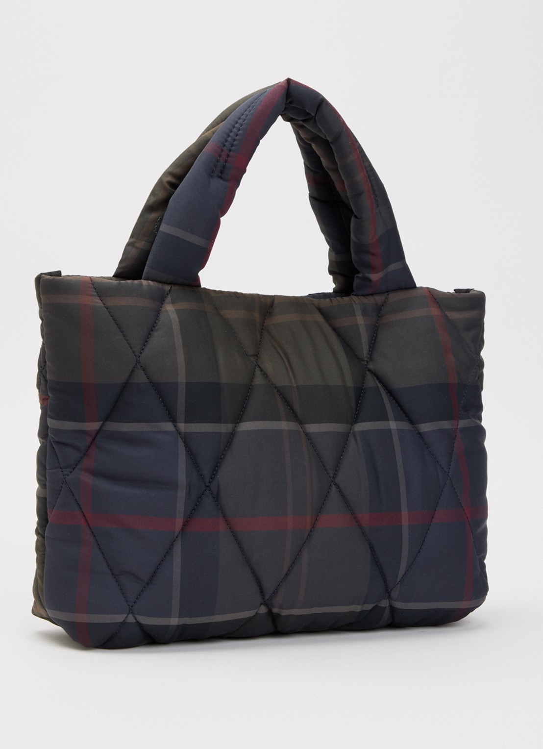 Barbour Tartan Arlene handtas met ruitdessin  - achterkant 4 groen