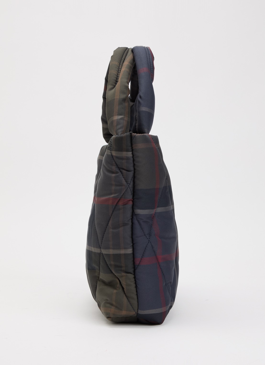 Barbour Tartan Arlene handtas met ruitdessin  - detail 2 groen