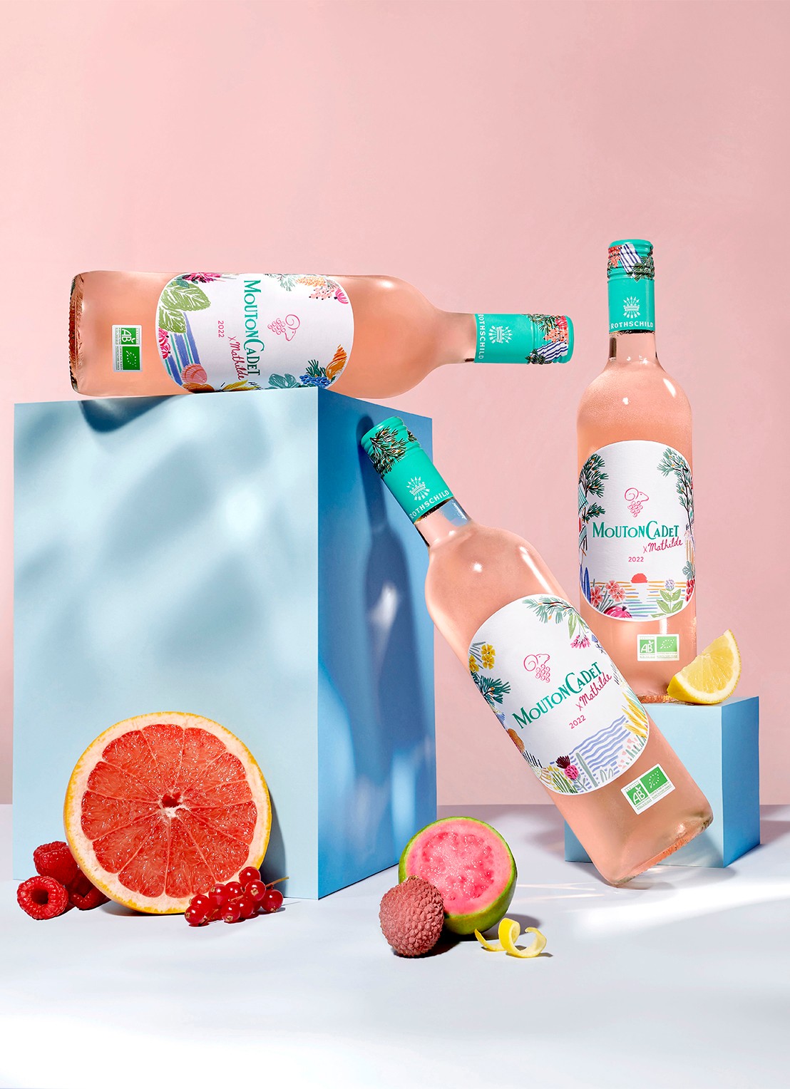 Baron Philippe de Rothschild Mouton Cadet, Rosé Bio X Mathilde rosé wijn 750 ml - detail 3 undefined